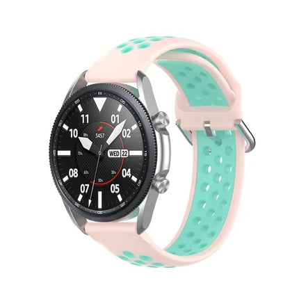 22mm Silicone Two-Tone Sports Strap For Galaxy Watch 45mm