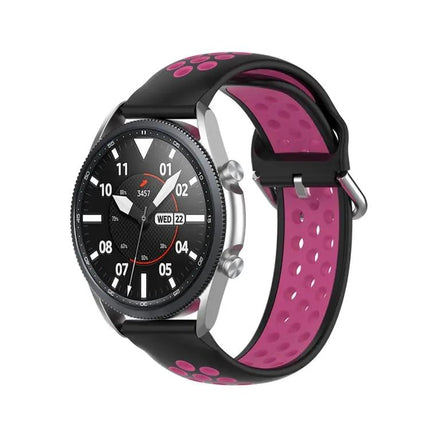 22mm Silicone Two-Tone Sports Strap For Galaxy Watch 45mm