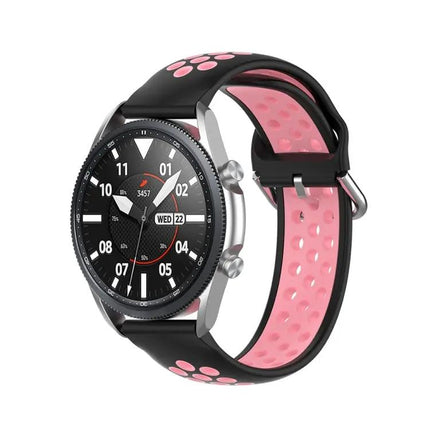 22mm Silicone Two-Tone Sports Strap For Galaxy Watch 45mm