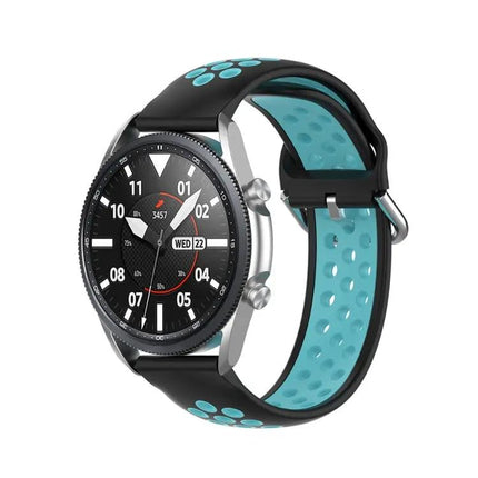 22mm Silicone Two-Tone Sports Strap For Galaxy Watch 45mm