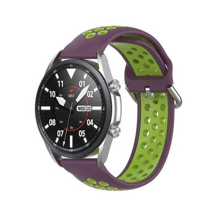 22mm Silicone Two-Tone Sports Strap For Galaxy Watch 45mm