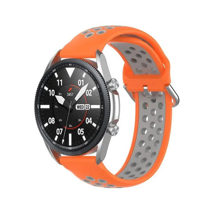 22mm Silicone Two-Tone Sports Strap For Galaxy Watch 45mm