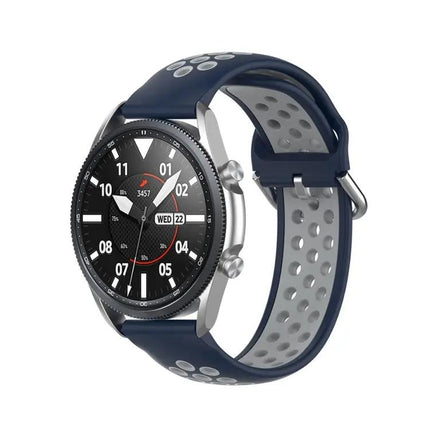 22mm Silicone Two-Tone Sports Strap For Galaxy Watch 45mm