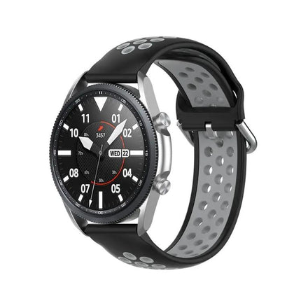 22mm Silicone Two-Tone Sports Strap For Galaxy Watch 45mm