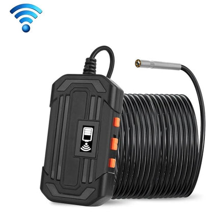 Waterproof Digital Endoscope for Inspecting Hard-to-Reach Areas showing waterproof camera probe, 6-LED cable and smartphone-compatible wireless module