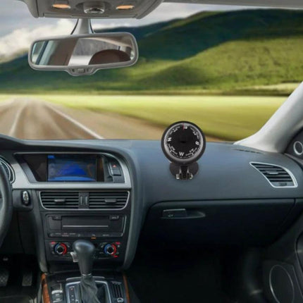 Nisa Car Compass Ball for Everyday Driving Direction Aid mounted on car dashboard to check heading during road trips
