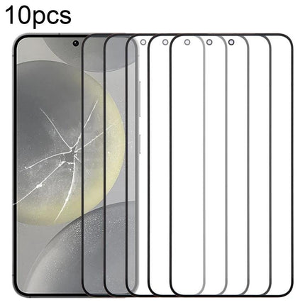 Screen Glass Replacement for Everyday Samsung Phone Use - 10pcs front glass repair kit showing cracked phone and replacement panels