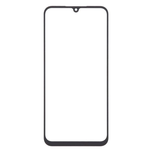 Screen Glass Replacement for Everyday Samsung Phone Use - front glass frame with waterdrop notch and black bezel for quick DIY repair