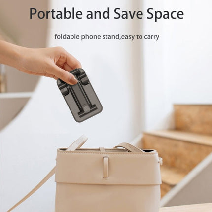 T6 2 In 1 Portable Folding Stand Wireless Charger Dual Charge Bracket - compact foldable phone stand with wireless charging, lightweight travel-ready