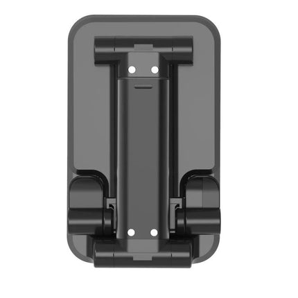 T6 2 In 1 Portable Folding Stand Wireless Charger Dual Charge Bracket - black foldable adjustable phone stand with non-slip silicone