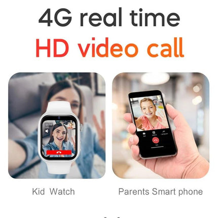 Smart Watch for Kids' Daily Activities and Family Communication showing kid watch video call to parent phone