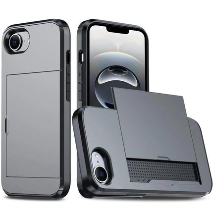 Durable Phone Case for Everyday Device Protection with PC and TPU, slim shockproof cover and built-in kickstand for commuting