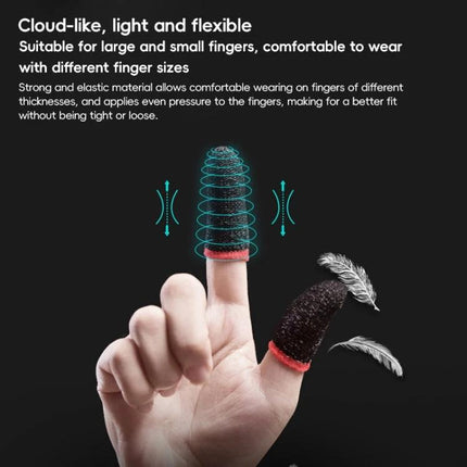 GameSir Fingertips for Everyday Gaming Comfort at Home — finger sleeves showing light, flexible conductive tips for precise mobile gaming control