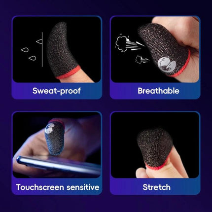 GameSir Fingertips for Everyday Gaming Comfort at Home - breathable, sweat-proof, touchscreen-sensitive thumb sleeves for precise mobile gaming