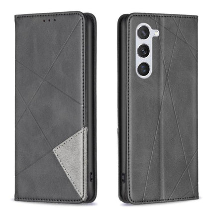 Leather Phone Case With Card Slot in gray PU leather with TPU interior, card slot pocket and kickstand, slim protective wallet case