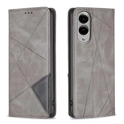 Leather Phone Case With Card Slot gray PU leather folio case with TPU interior, card slot and kickstand for hands-free video