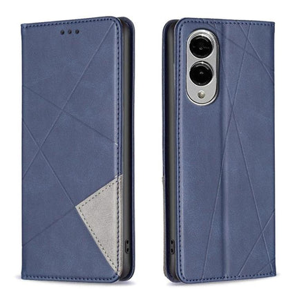 Leather Phone Case With Card Slot - blue PU leather wallet case with card slot and kickstand