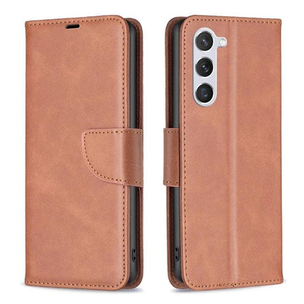 Leather Samsung Galaxy Phone Case For Everyday Use with PU leather wallet, card slots and TPU protection in brown