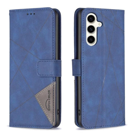 Leather Phone Case for Everyday Carry blue PU leather wallet case with card slots, photo frame slot and horizontal stand