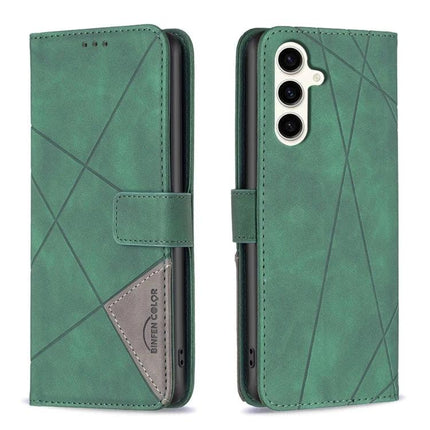 Leather Phone Case for Everyday Carry green PU leather wallet case with card slots, photo frame slot and horizontal stand