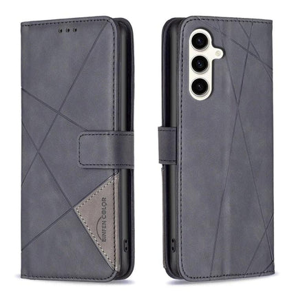 Leather Phone Case for Everyday Carry with PU leather, card slots, photo frame slot and horizontal stand in grey