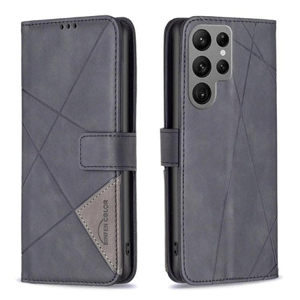 Leather Phone Case for Everyday Carry in gray PU leather wallet style with card slots, photo frame slot and horizontal stand, TPU interior protection
