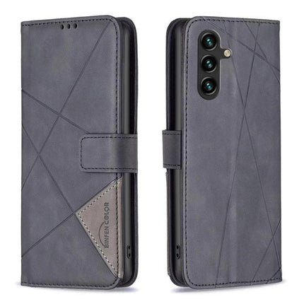 Leather Phone Case For Daily Protection On Samsung Essentials durable PU leather wallet case with card slots and kickstand