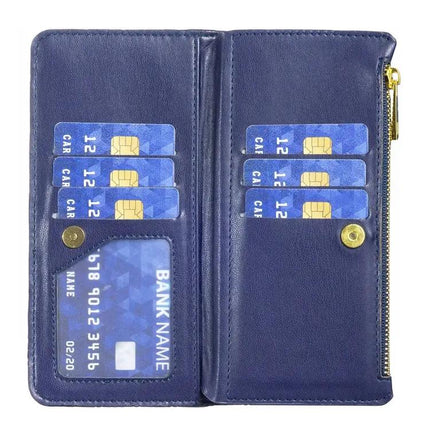 Diamond Lattice Leather Wallet Flip Case For Samsung