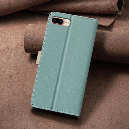 Leather Phone Case With Card Storage For Daily Errands And Commute On The Go Everyday Use - teal PU leather wallet case with 3 card slots and soft TPU shell
