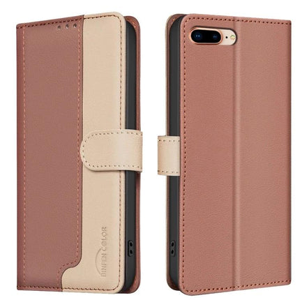 Leather Phone Case With Card Storage For Daily Errands And Commute On The Go Everyday Use - rose brown PU leather wallet case with three card slots