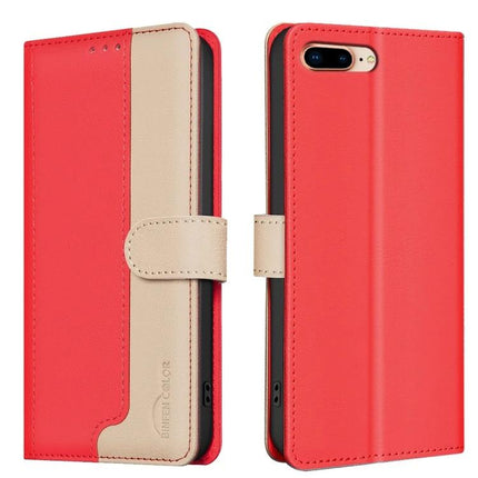 Leather Phone Case With Card Storage For Daily Errands And Commute On The Go Everyday Use - red PU leather wallet case with three card slots