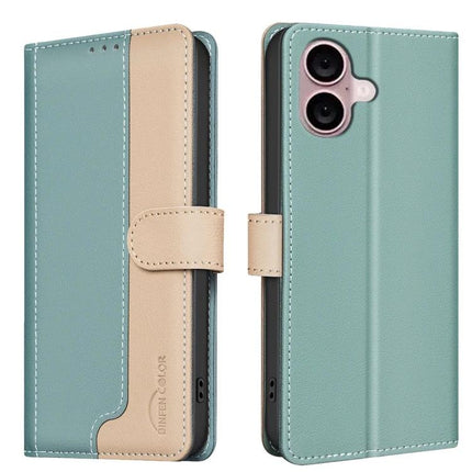 Leather Phone Case With Card And Cash Storage For Everyday Use And Easy On The Go - teal PU leather wallet case with RFID, card slots and magnetic closure