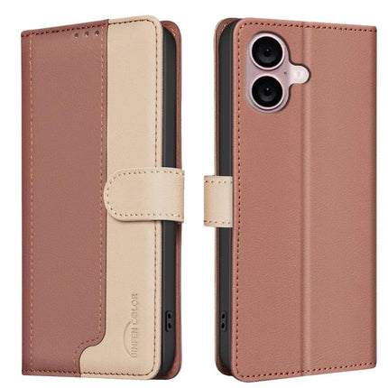 Leather Phone Case With Card And Cash Storage For Everyday Use And Easy On The Go - brown PU leather wallet phone case with RFID and card slots
