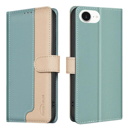 Leather Phone Case With Card Slot For Daily Use Keeps Cards Secure And Wallet Organized - teal PU leather wallet case with 3 card slots and magnetic closure