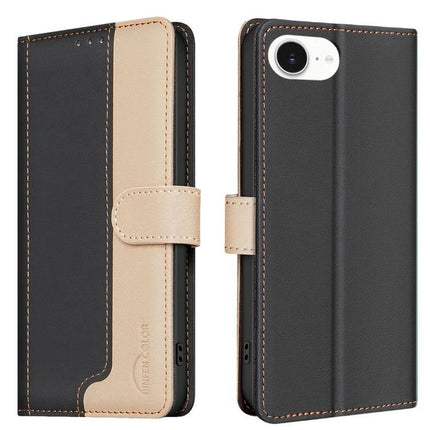 Leather Phone Case With Card Slot For Daily Use Keeps Cards Secure And Wallet Organized - two-tone PU leather wallet case with three card slots and cash pocket