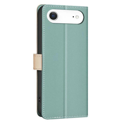 Leather Phone Case With Card And Cash Storage For Everyday Use And Easy On The Go - teal PU leather wallet cover with RFID pocket