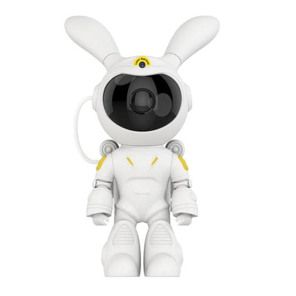 Starry Projection Lamp for Cozy Bedroom Evenings at Home - white astronaut bunny projector toy for ambient star and nebula lighting