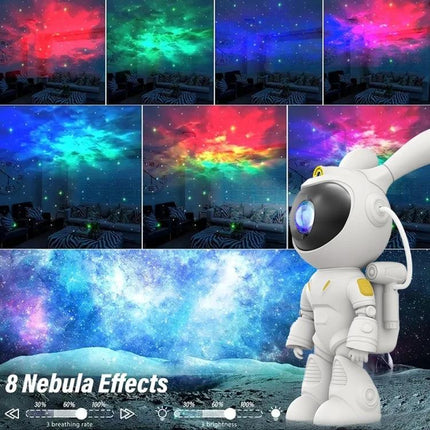 Starry Projection Lamp for Cozy Bedroom Evenings at Home projecting colorful nebula and star effects with adjustable settings for relaxed reading or meditation