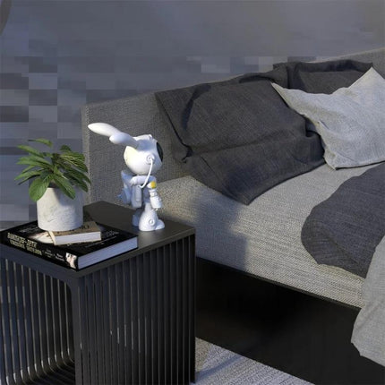 Starry Projection Lamp for Cozy Bedroom Evenings at Home on bedside table projecting stars and nebulae for relaxed reading ambiance