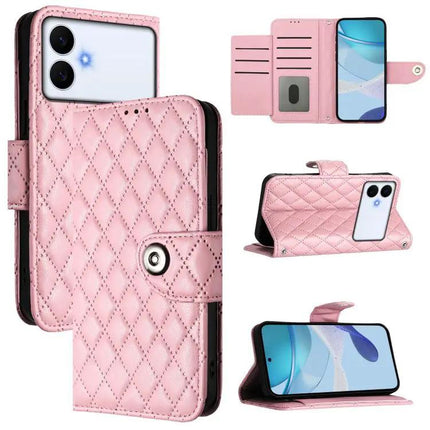 Rhombic Texture Flip Leather Case Lanyard Samsung Galaxy S26