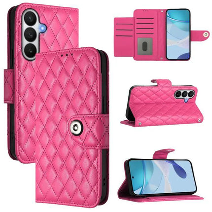 Rhombic Texture Flip Leather Case Lanyard Samsung Galaxy S26