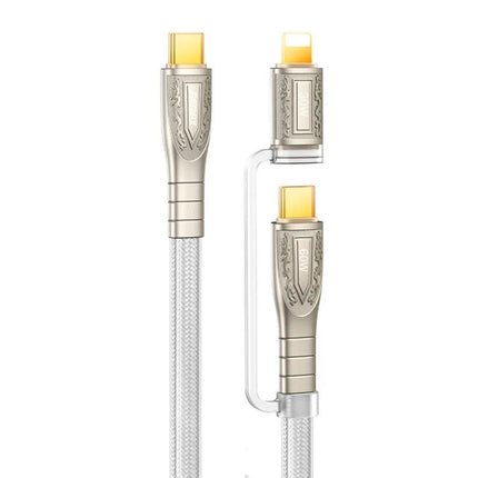 REMAX Charging Cable for Daily Device Connectivity – braided 3-in-1 fast charging cable with gold connectors for phone and tablet