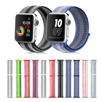 Nylon Loop Watch Band Compatible With Apple Watch 38-49mm