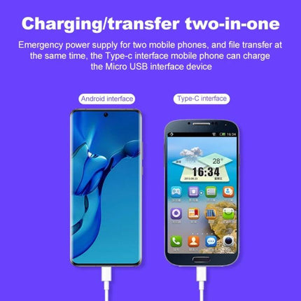 Versatile USB-C to Micro USB Cable for Everyday Device Connections - 1m cable charging and data transfer between USB-C phone and Micro USB device