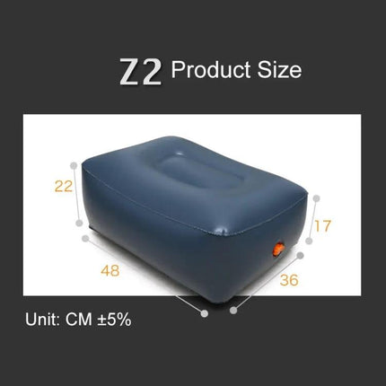 Universal Car Travel Inflatable Stool Large Square With Pump