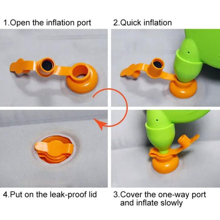 Universal Car Travel Inflatable Stool Large Square With Pump