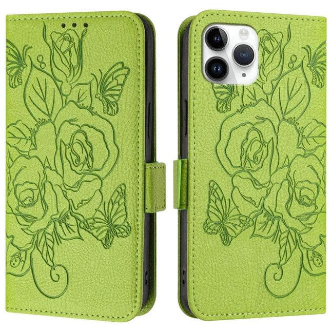 Leather Phone Case With Card Slot - lime green floral wallet case with three card slots and cash compartment, secure closure for daily use