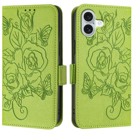 Essential Leather Phone Case With Card Slot For Everyday Protection And On The Go - green floral wallet-style PU leather phone case with card pocket