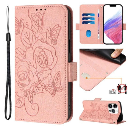 Leather Phone Case With Card Slots For Daily Essentials Slim Design For Commuting And Errands - pink floral folio wallet with card slots and wrist strap