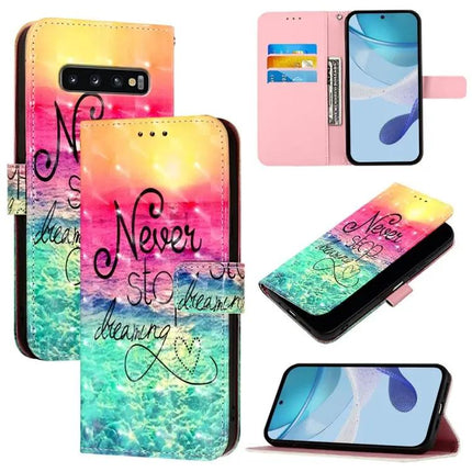 Horizontal Flip Leather Wallet Phone Case For Galaxy S10